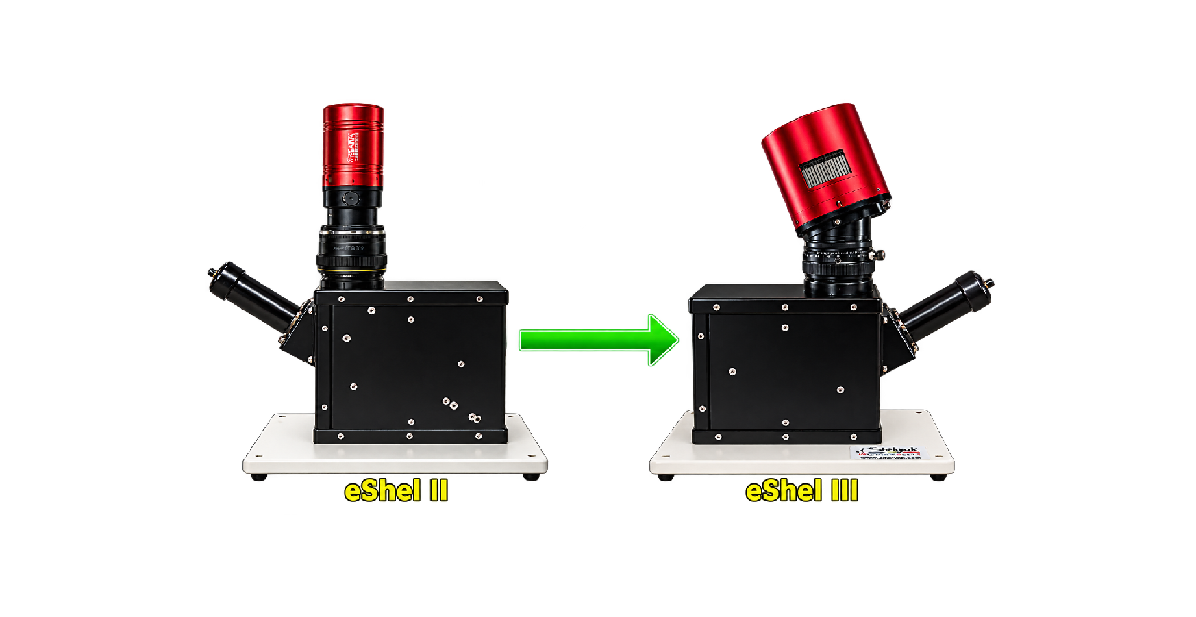 Comparatif eShel II et eShel1 III